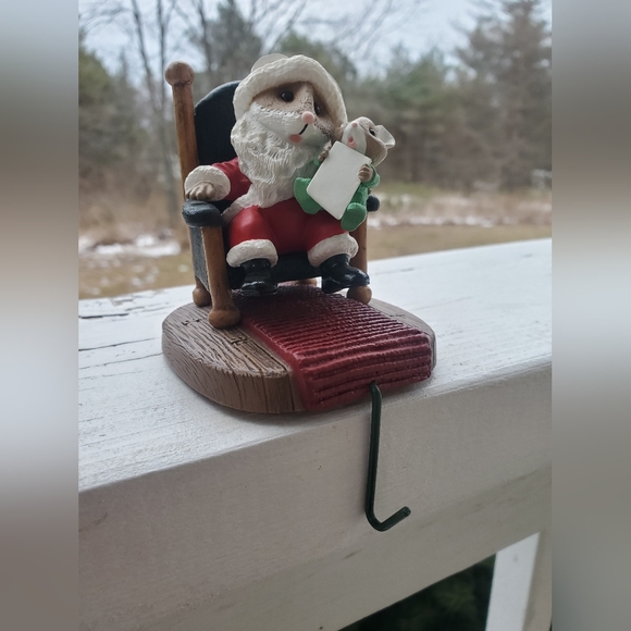 Santa Mouse Stocking Hanger - Picture 3 of 6